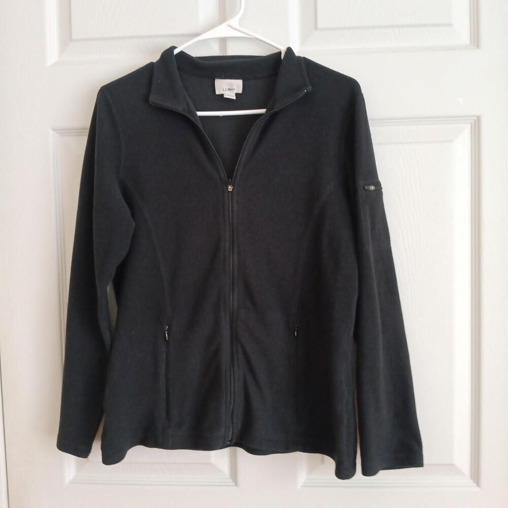 L.L. Bean full-zip fleece sweater Medium